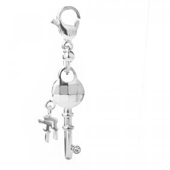 Abalorio Mujer Folli Follie 3P1F003C Gris (3 cm)