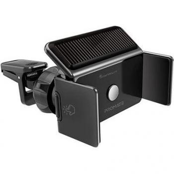 Soporte Antideslizante Promate Solarmount con Panel Solar para Smartphone/GPS