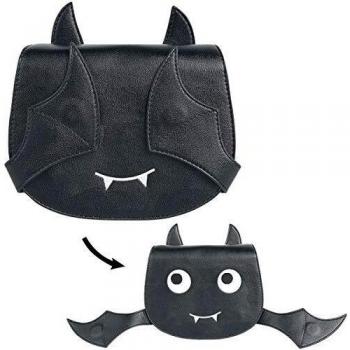Banned Alternative Release The Bats Mujer Mochila Bandolera Negro, 100% Poliuretano,