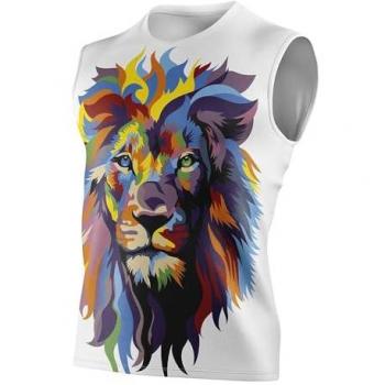Camiseta sin mangas Otso Be A Lion blanca - XL