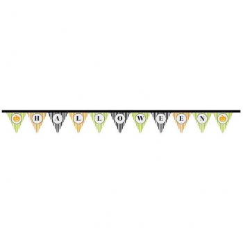 Guirca Gallardete Halloween de 300 cm 20X20 cm (Alta calidad)
