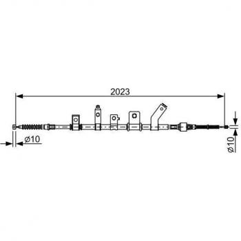 Cable de freno de mano BOSCH 1 987 482 515
