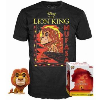 Set figura POP y camiseta manga corta El Rey León Mufasa