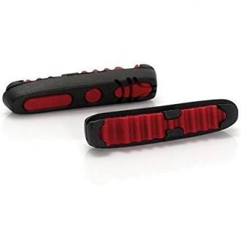 XLC 2500386400 Pastillas de Freno de Repuesto BS-X04 para Bicicletas de Carretera, Blanco/Rojo