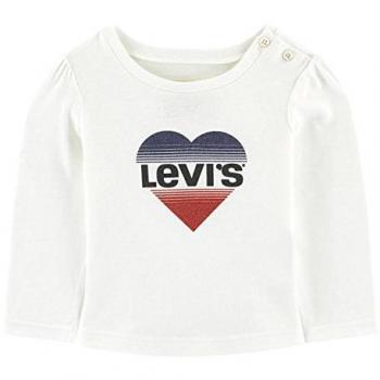 Levi's kids tee-Shirt NM10574, Camiseta para Bebés, Blanco