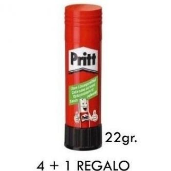 Pegamentos Barra Pritt 22gr., 4 + 1 de Regalo