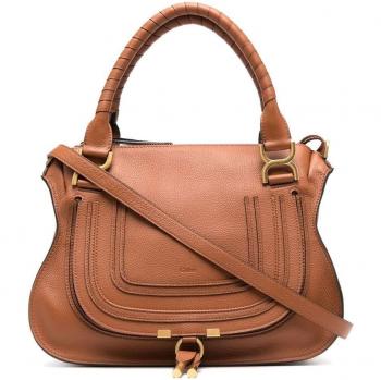 Chloé Women's Marcie Small Leather Handbag in Brown - One Size