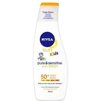 6 x NIVEA SUN® Kids Pure & Sensitive Sun Lotion 50+ Very High 200ml