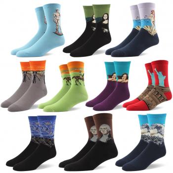 RioRiva Calcetines cortos De Algodón Calientes De Trabajo Y Ocio Para Hombre,Otoño e Invierno,Multicolor