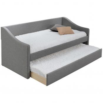 Cama nido Miliboo 190x90cm gris claro BEKKER