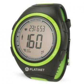 Platinet PHR207 - Reloj pulsómetro, color verde, talla M