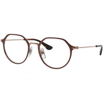 Ray-Ban Kids RY1058 4092 Eyeglasses - Brown, Size 47, Blue Light Block Available
