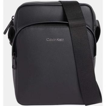 Bandolera pequeña Calvin Klein en negro con bolsillo exterior