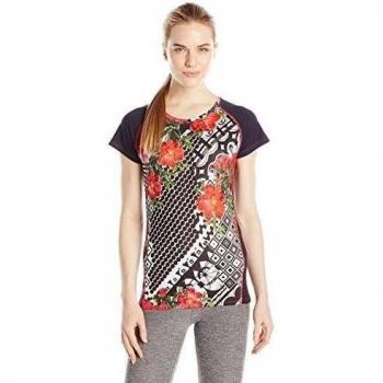 Desigual - Camiseta para mujer, manga corta, mujer, color Blanco, tamaño S