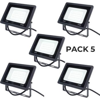Foco Proyector LED Exterior IP65 Impermeable 30W 2850Lm Luz Cálida para Casa, Garaje, Patio y Terraza