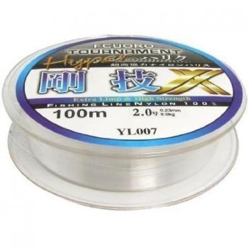 Claro 0.23mm Diámetro 9,0 kg Agua dulce Sedal De Pesca Carrete 100m 2.0#