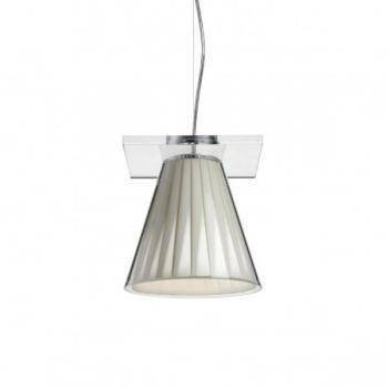 Lámpara Colgante LED Light-Air con Pantalla Textil Beige de Kartell