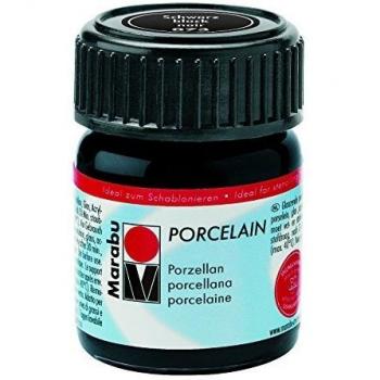 Marabu Porcelain Paint 15ml - 073 Black