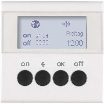 KNX Radio Time Switch 1-Channel Polar White Glossy Finish - 85745289
