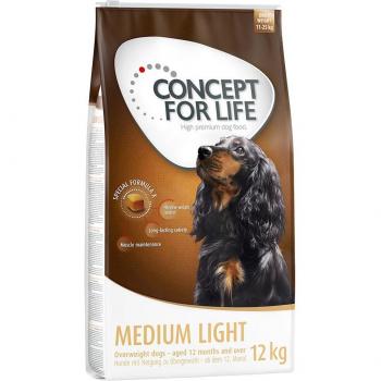 Concept for Life Medium Light Dog Food - Economy Pack: 2 x 12 kg