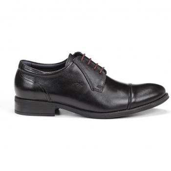 Fluchos 8412 Memo Negro Hombre Zapatos de Cordones Piel