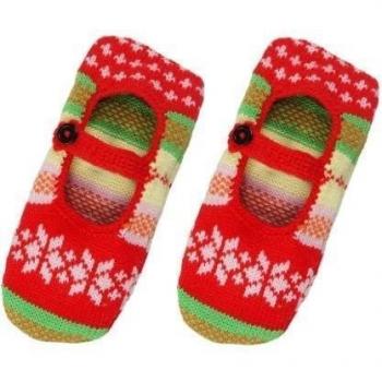 Casa cabaña de & Calcetines Woolly Red Multi