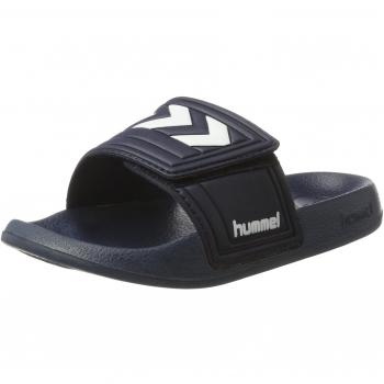 Hummel Larsen Velcro Slides Unisex Beach & Pool Shoes, Blue