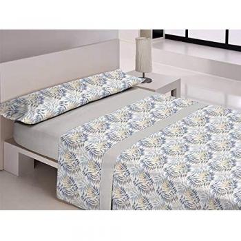 Libela MORAIRA Juego de sábanas, Polialgodón, Gris, Cama 90 cm