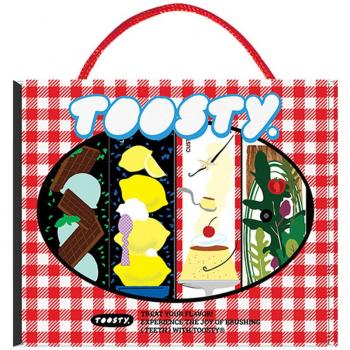 Toosty Mini Discovery Set - Lote de 4 pastas dentales miniatura, ideales para probar diferentes sabores y fórmulas, formato compacto y portátil