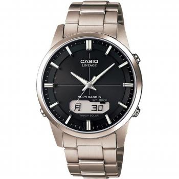 Reloj Casio Lineage Radio Solar LCW-M170TD-1AJF para hombre, color plateado