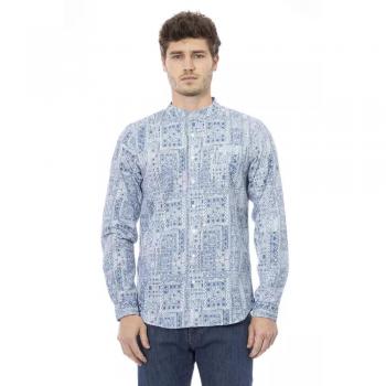 Baldinini Trend Light-blue Cotton Shirt - XL