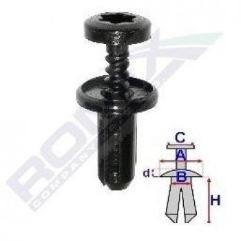 Fijación ROMIX A82032 Remache Expandible 10 Piezas