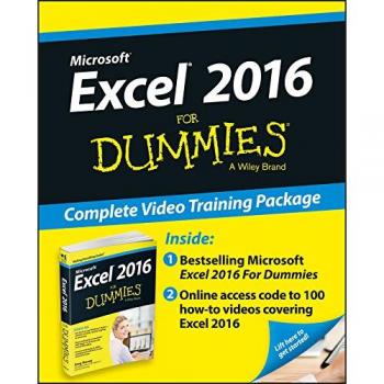 Excel 2016 For Dummies Book + Online Videos Bundle