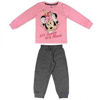 CERDÁ LIFE'S LITTLE MOMENTS Pijama Largo Single Jersey Minnie Conjuntos, Rosa