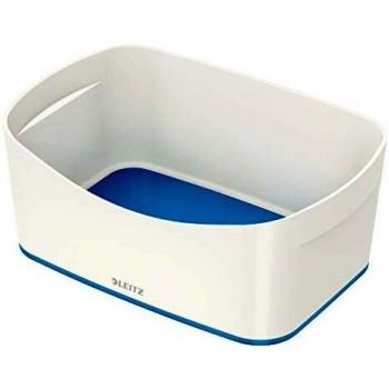 LEITZ 52571036 - Caja sin tapa MyBox® color azul metalizado/blanco