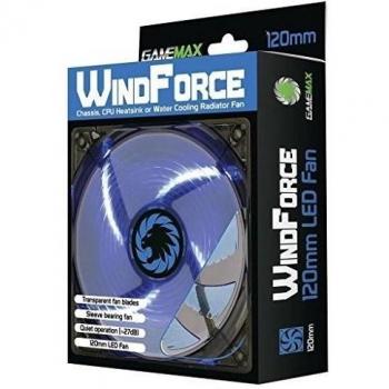 Azul Computadora Ventilador para Caja Silenciosa, 120mm x 12cm / LED Game Max Windforce / Ichoose
