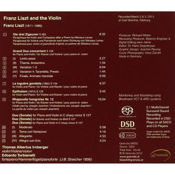 Liszt's Violin Masterpieces