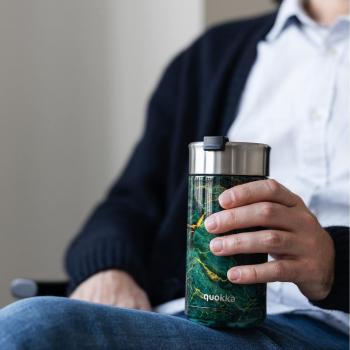 Vaso Térmico con Filtro para Infusión de Acero Inoxidable 400ml Verde