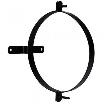 Abrazadera Para Tubo Estufa Vitrificada Con Soporte 150 mm.