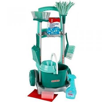 Theo Klein-6562 Leifheit Carrito De Limpieza, Juguete, Multicolor