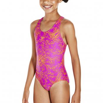 Speedo - Traje de una pieza - para niña Rosa Diva/Jaffa 56