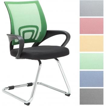 CLP Silla De Conferencia Eureka En Estilo Cantilever Eureka I Silla de Oficina Moderna con Reposabrazos & Sin Ruedas, Color:Verde Claro
