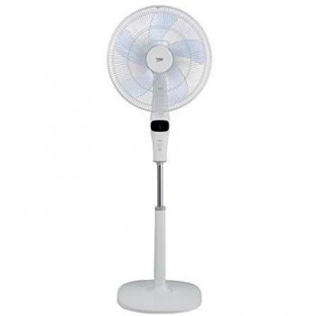 Ventilador de Pie BEKO EFS7000WI - Ultra Silencioso - Motor ProSmart Inverter 30W - 12 Niveles de Velocidad - Control Remoto - Temporizador - Altura Ajustable