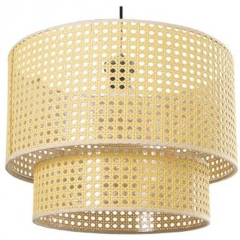 Lámpara de Techo Alexandra House Living Marrón Mimbre 40 W 40 x 30 x 40 cm