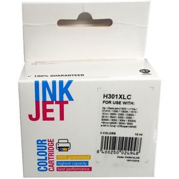 Cartucho de tinta compatible HP 301XL Tricolor