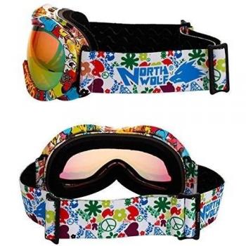 Aurora Gafas de Sol Polarizadas ,Gafas niño,Polarizadas - Gafas de Esqui / Deportes / Ciclismo para niño,Gafas Snowboarding,Puede instalar la lente de la miopía,Efectivamente bloquear ultravioleta,control de sedimentos y vient