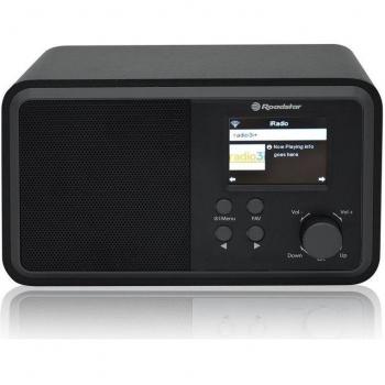 Roadstar IR-390D+BT/BK Radio Internet Wi-Fi y Digital DAB/DAB+/FM con Bluetooth, Cargador USB, Mando a Distancia, Conexión para Auriculares, Despertador con Alarma