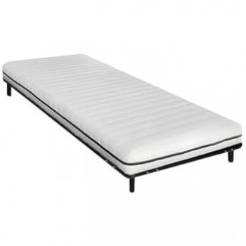 Conjunto de somier de láminas + colchón espuma desenfundable 90 x 190 cm - NASUS de DREAMEA