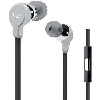iLuv IEP374SIL - Auriculares manos libres para smartphone, color plata