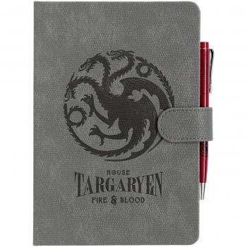 Cuaderno Premium A5 con Bolígrafo Juego de Tronos Casa Targaryen